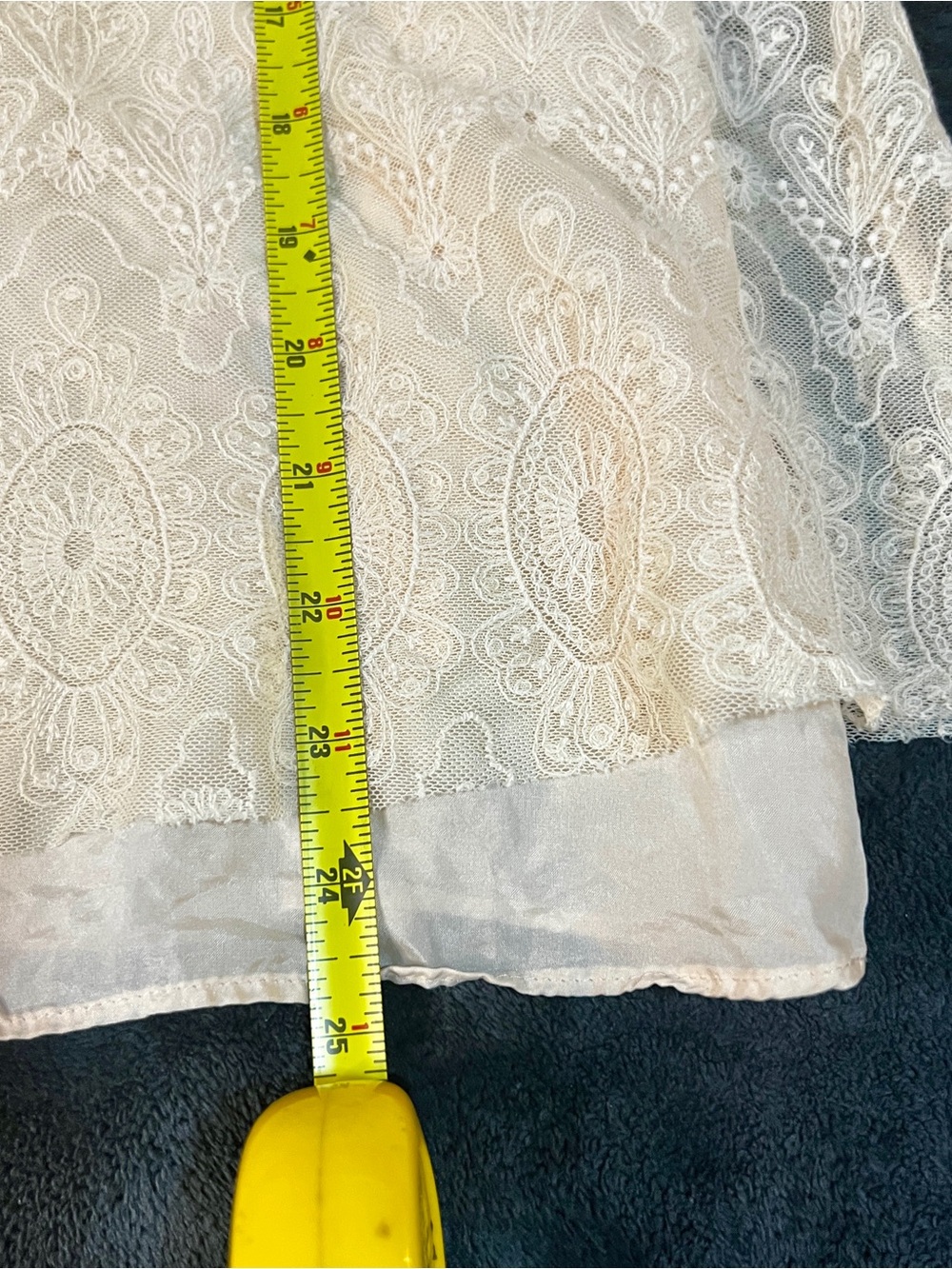 Calypso St Barth Ivory Silk Lace Mesh Embroidery Layered Feminine Cami Top XS - Picture 7 of 8